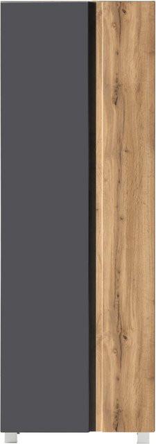 Held Möbel Seitenschrank Ancona in matt Grau-Wotaneiche, B/T/H: 65 x 35 x 180 cm - Bild 1