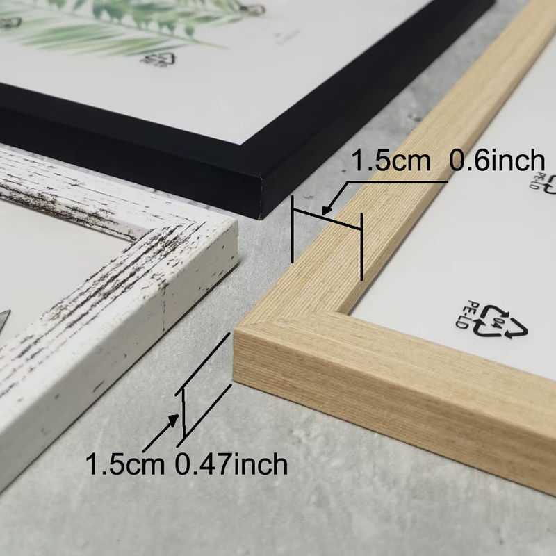 VCC Holz-Fotorahmen in Schwarz oder Braun für Wandmontage und Tischaufstellung, Rechteckig, 9 - Bild 4