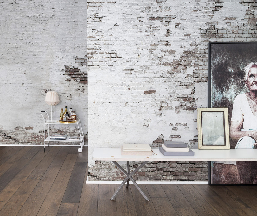 Rebel Walls Mural Industrial Ivory Wandtattoo Abstract in Weiß Non-Woven - Bild 1