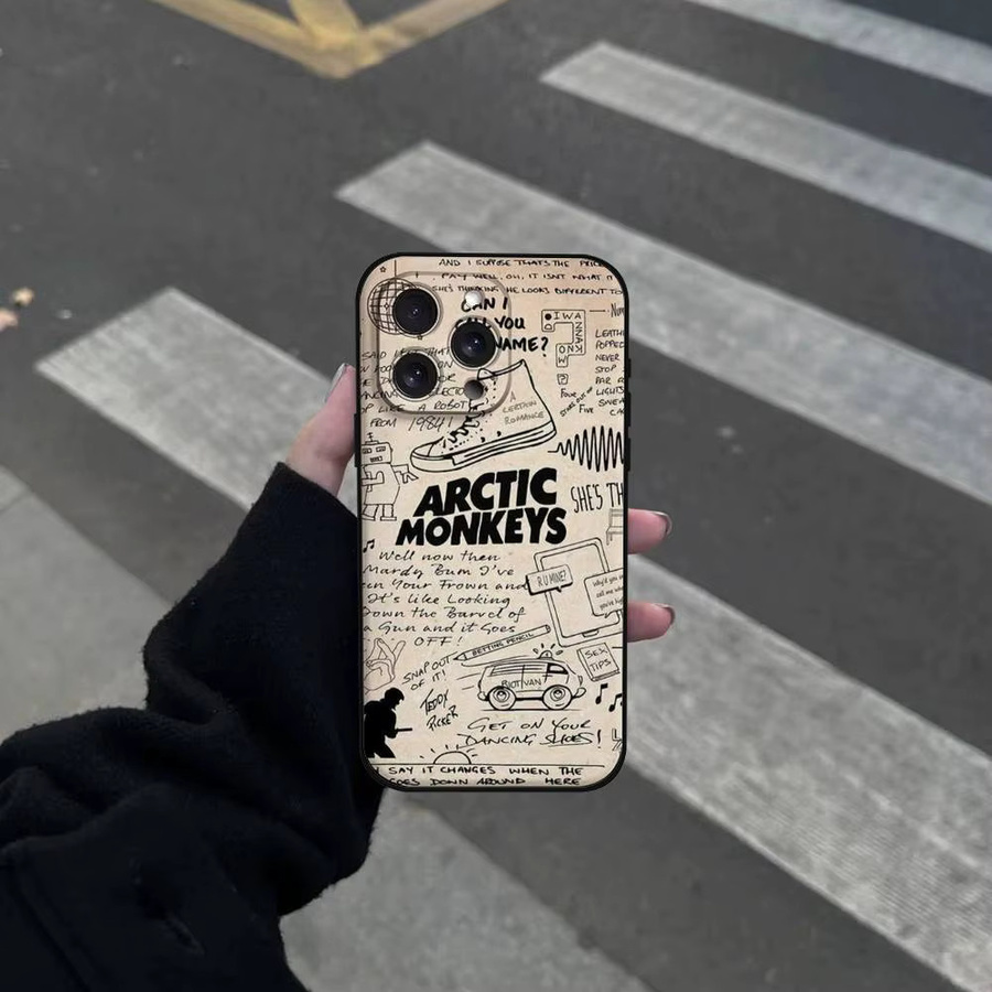 Arctic M-Monkeys Handyhülle aus weichem TPU für iPhone 17 16 15 14 13 12 11 Pro Max Plus Mini - Bild 2