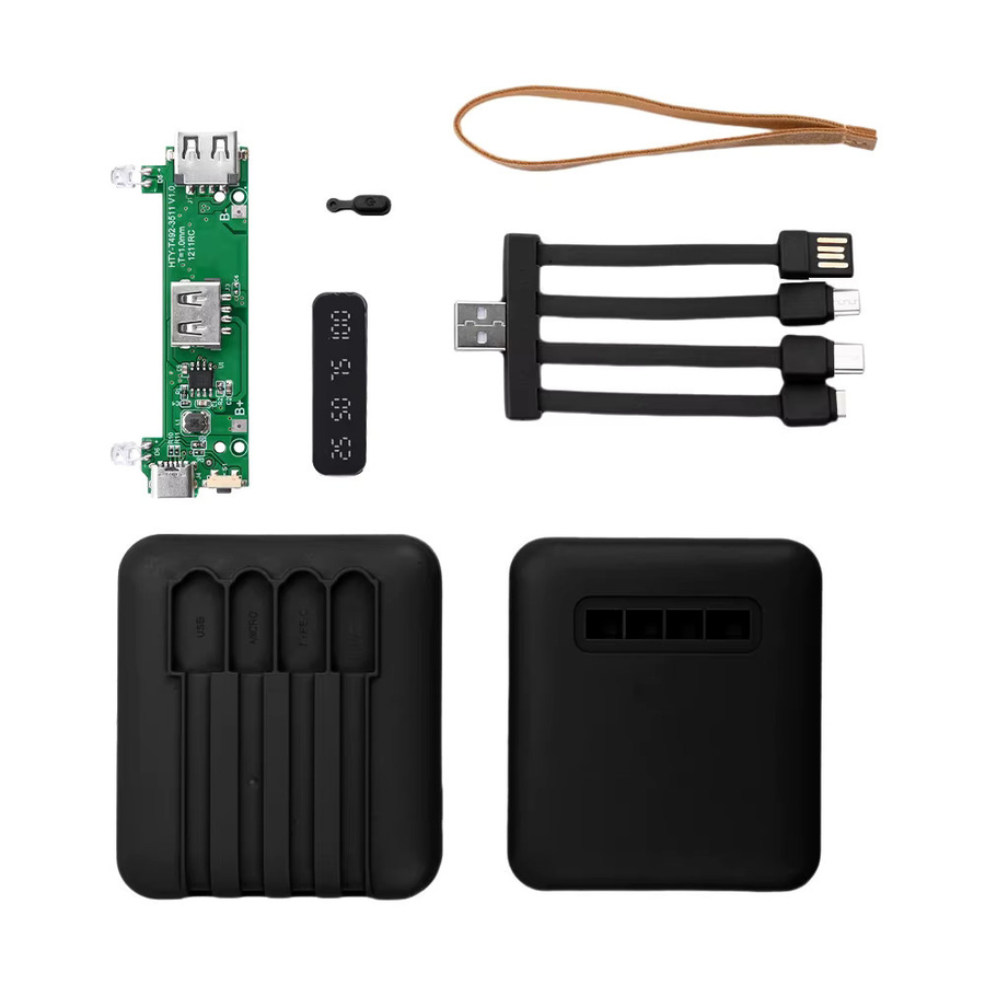 DIY Power Kit für 18650 Batterien mit 3 Zellen, 4-Draht-System, LED-Licht und Digitalanzeige, Farbe: Lila - Bild 4