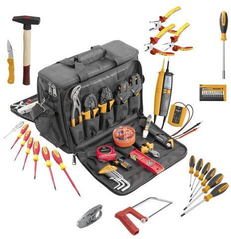 Weidmüller PRO CASE ULTIMATE 2903590000 Werkzeugkoffer bestückt, Schwarz, B/H/T: 48,0 x 40,0 x 17,0 cm - Bild 1