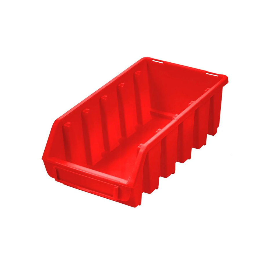 PROREGAL Sichtlagerbox aus Polypropylen in Rot, H x B x T: 7,5 x 11,6 x 21,2 cm - Bild 2