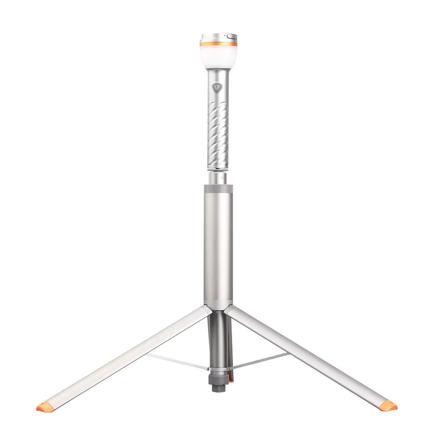 Trustfire WL22-PRO LED Camping-Teleskop-Taschenlampe mit Stativ, wiederaufladbare Outdoor-Laterne in Silber - Bild 5