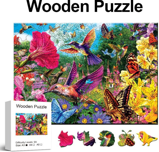 Kolibri Welt Kolibri Welt Puzzle, Holz Puzzle, Tiere - Bild 1