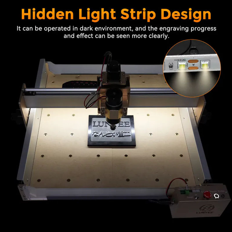 LUNYEE Router CNC-Maschine 4040 PRO für Holz, Metall und Acryl mit GRBL-Steuerung und 3 Achsen - Bild 4