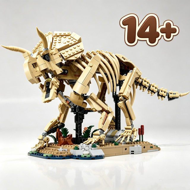 Potdemiel Dinosaurier-Modell Triceratops, Baukasten-Set, 1154 Teile, ab 14 Jahren - Bild 1