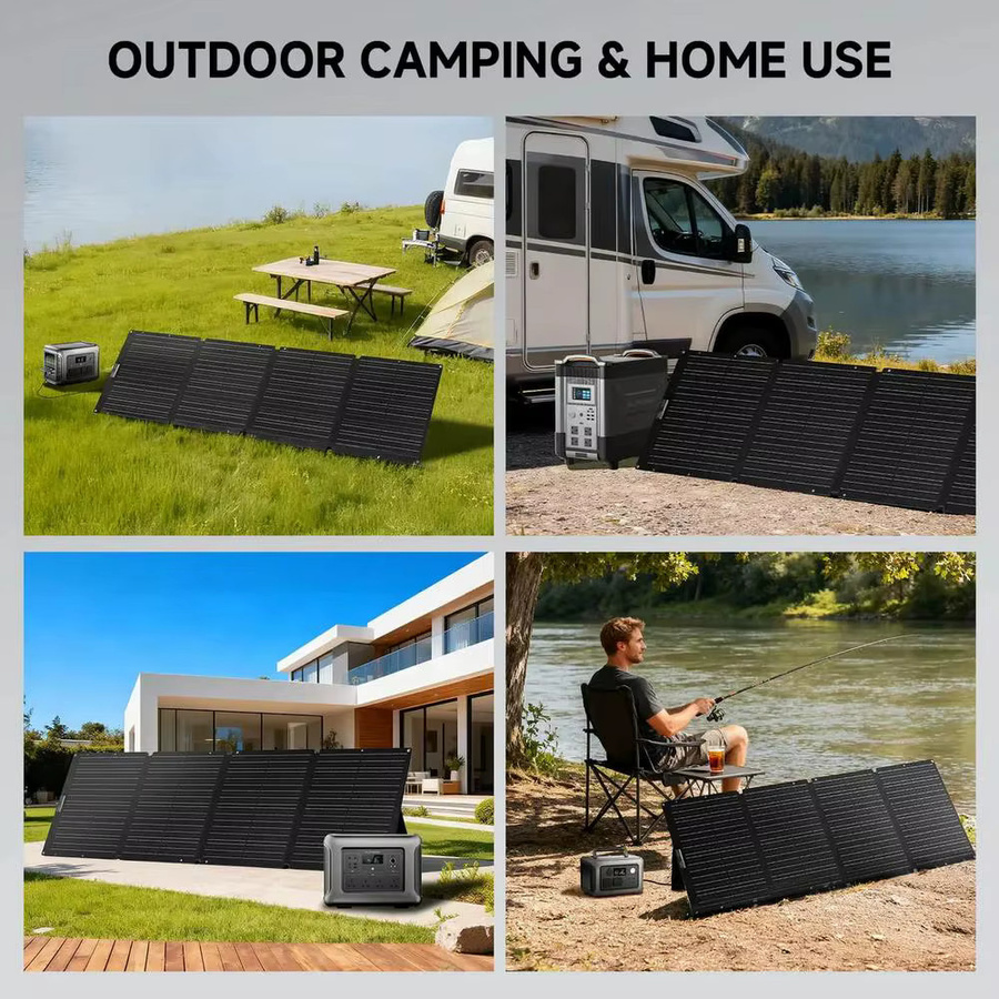 ALLPOWERS Tragbares Solarpanel in Schwarz mit Solarausgang, wasserdichtes IP68 Solarladegerät für Wohnmobile, Laptops und Camping - Bild 4