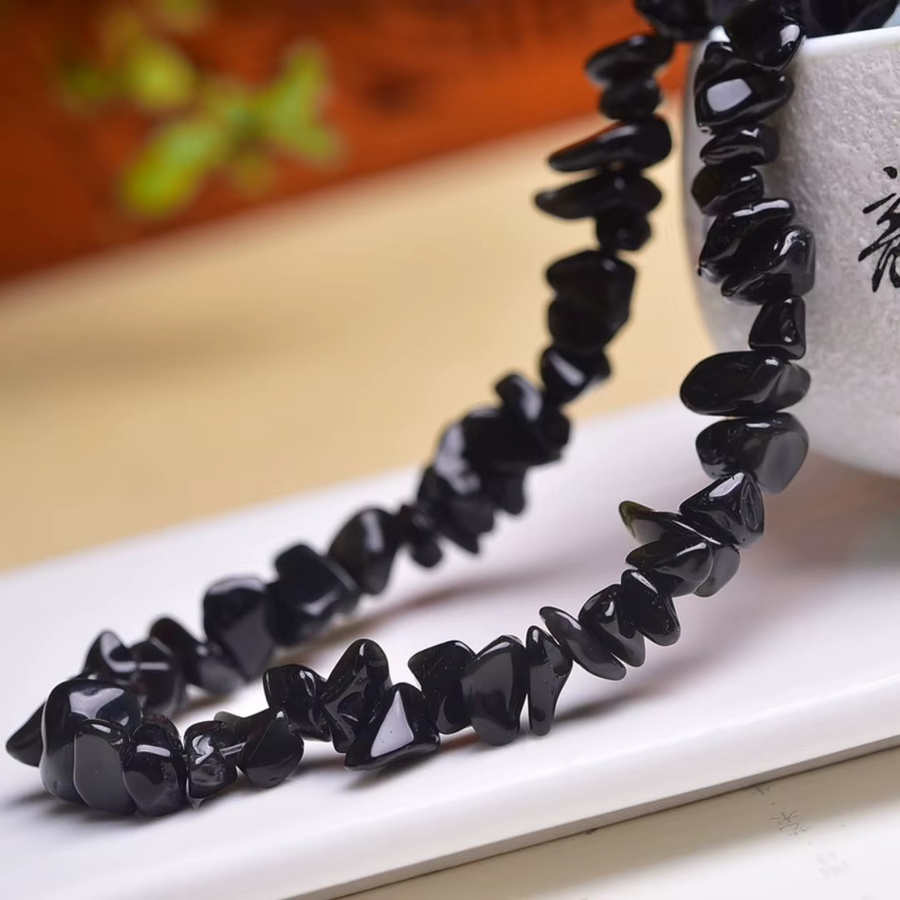 Armband Obsidian, Schwarz, Unisex - Bild 3