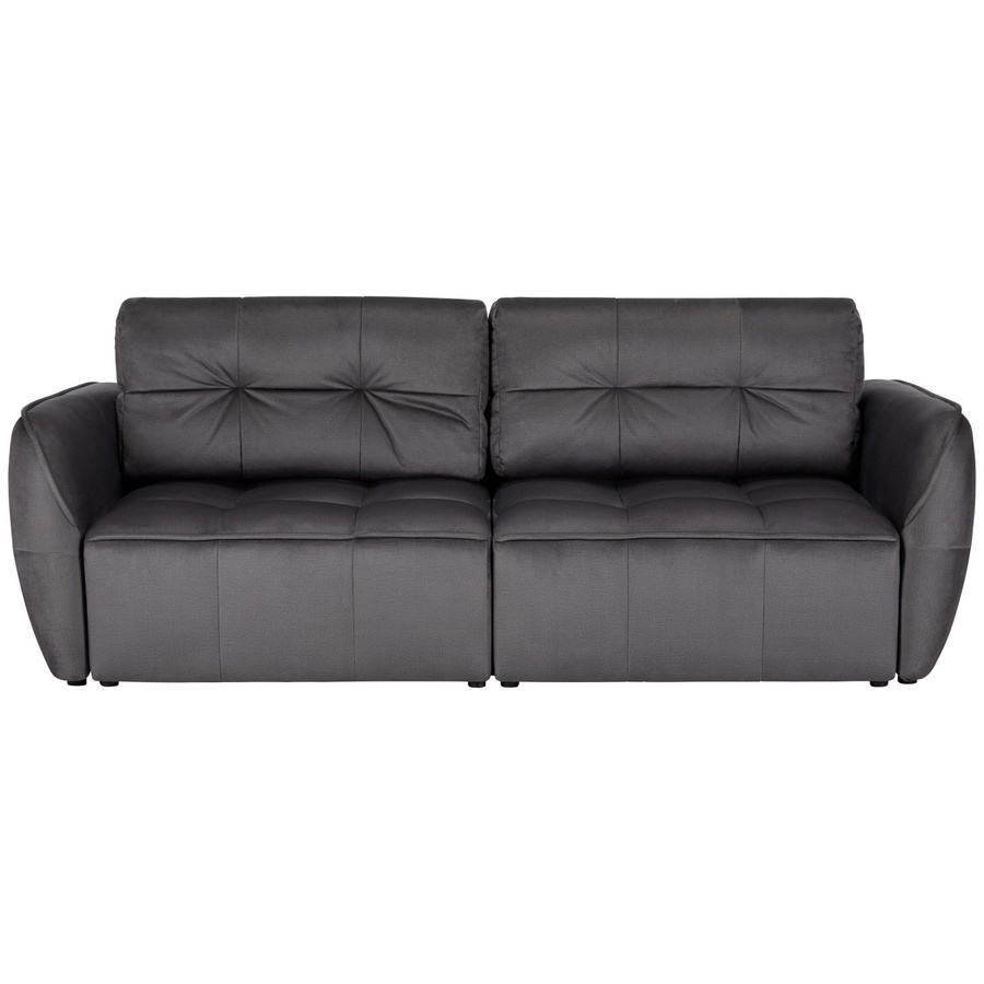 Premium Living Schlafsofa in Anthrazit mit abnehmbaren Bezügen und Dekokissen - Bild 2