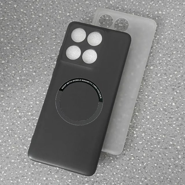 Motorola Edge 70 Hülle aus Silikon in Schwarz, ultradünne magnetische Anti-Drop-Schutzhülle, stoßfest und matt für Edge 60, Edge 50 und Edge 40 Pro - Bild 1