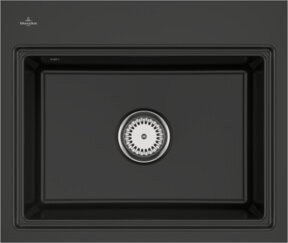 Villeroy & Boch Spüle Subway Style 60 S Flat bündig in Pure Black aus Keramik - Bild 1