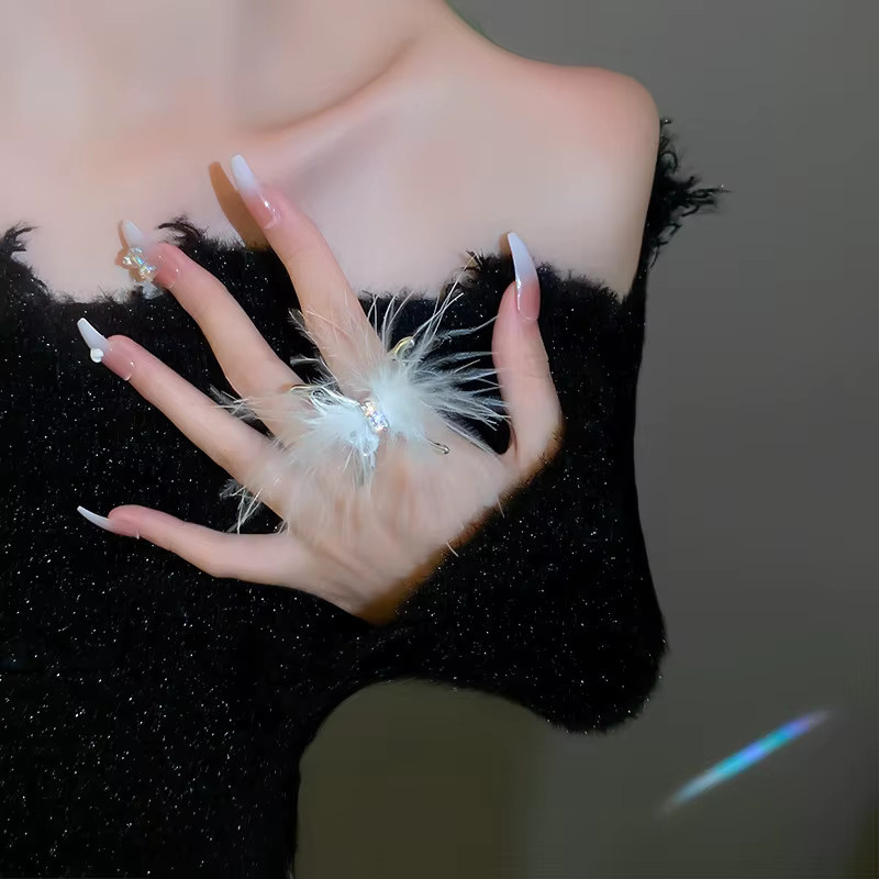HNKMP Schmetterling Ringe für Nagel-Fotografie, Unisex - Bild 1