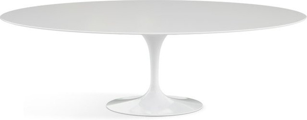 Knoll International Saarinen Esstisch Oval aus weißem Marmor