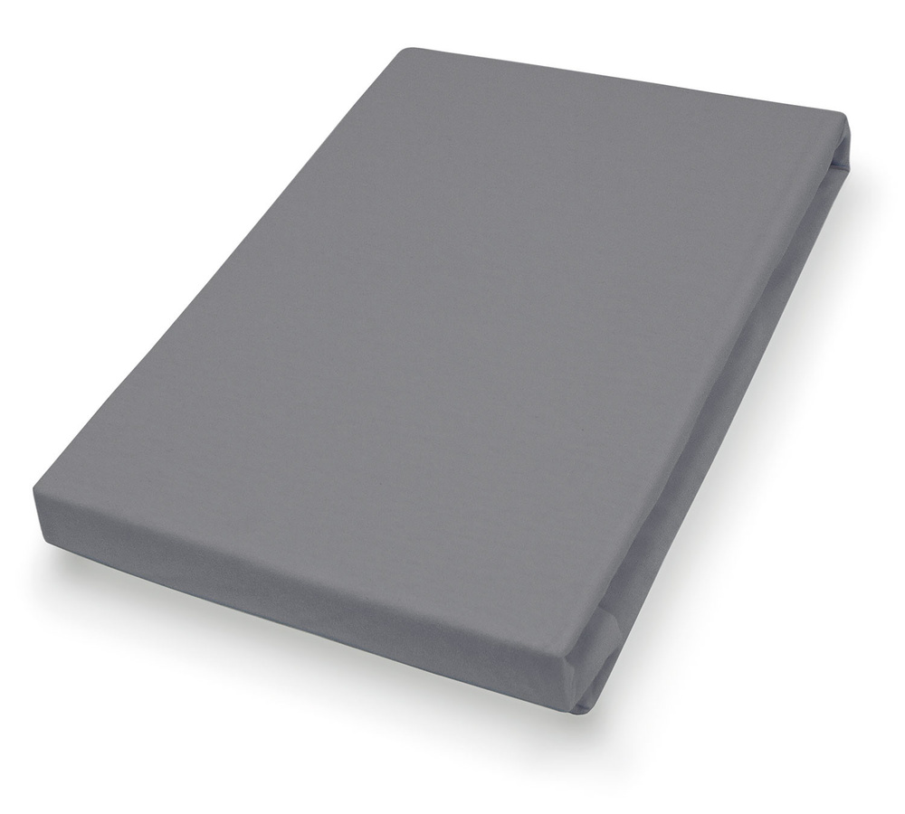 H.G. Hahn Spannbetttuch Prinz aus Feinjersey und Elastan, Farben: Anthrazit, Schwarz, Grau, B/T: 200 x 200 cm, Höhe: 28 cm - Bild 2