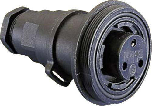 Bulgin PX0737/S Rundstecker Kupplung gerade in Schwarz mit 2 Polen - Bild 1