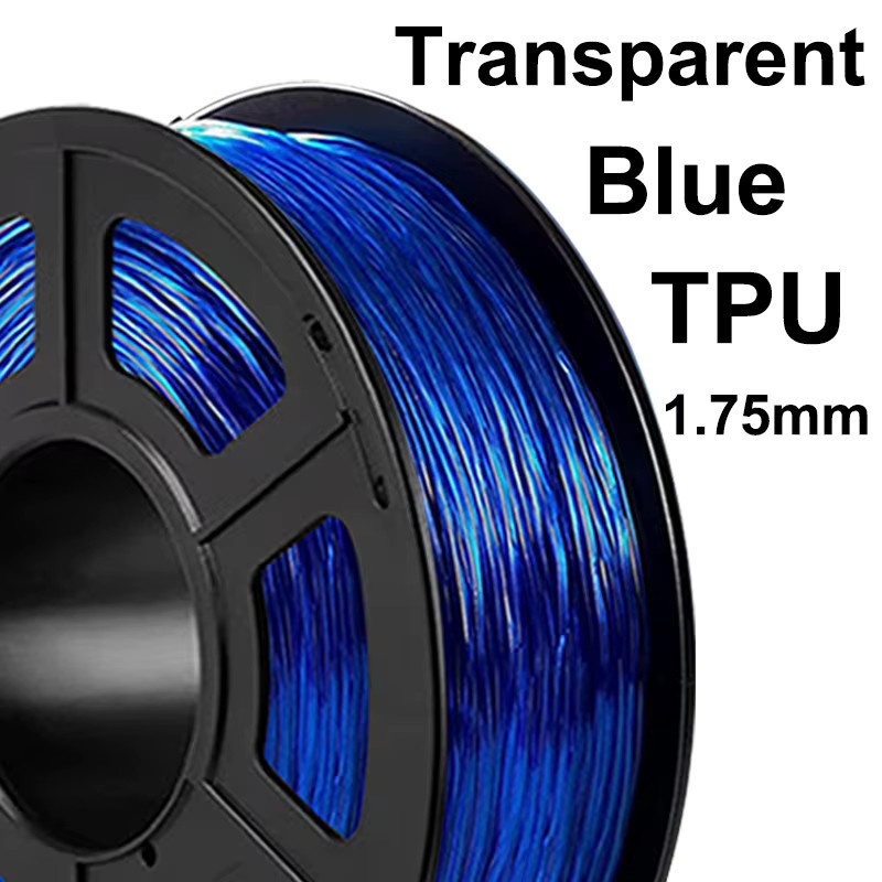 FlexMaterials TPU Filament transparent blau, 1,75 mm, FDM 3D-Drucker-Filament - Bild 2
