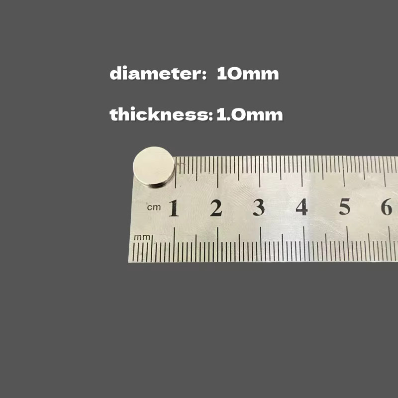 KePaQi Magnete, kreisförmig, 10-teiliges Set, Grau - Bild 4