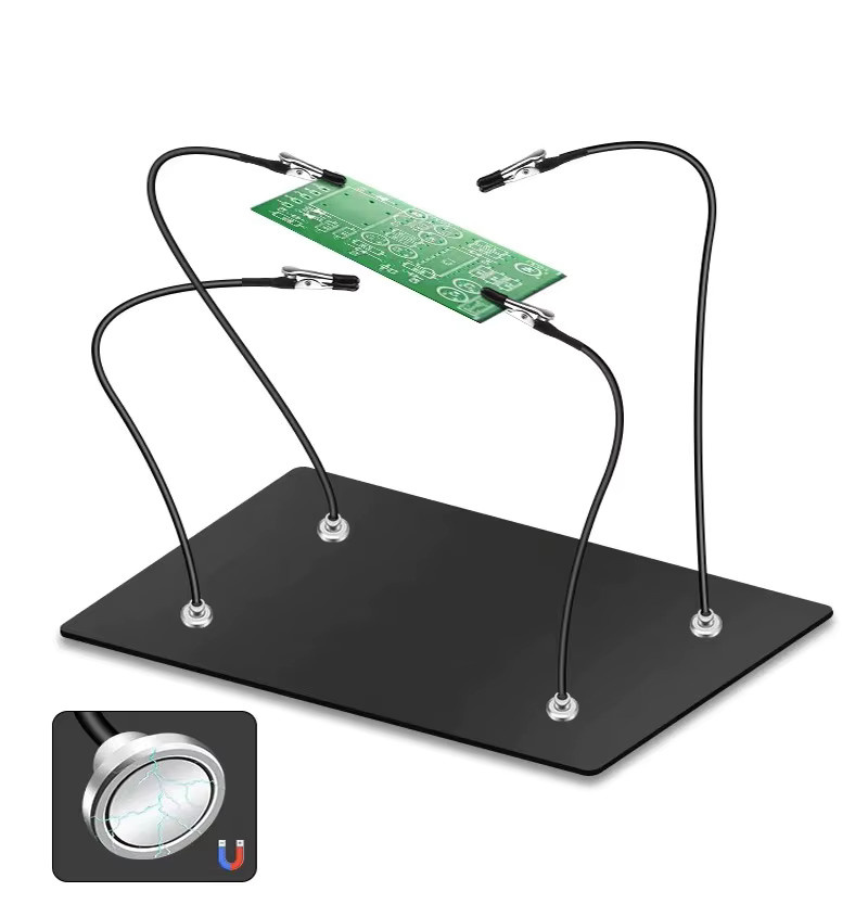 BES Multifunktionale Universalklemme mit Krokodilklemmen und Magnetsauger als Lötvorrichtung für PCB Leiterplatten - Bild 3