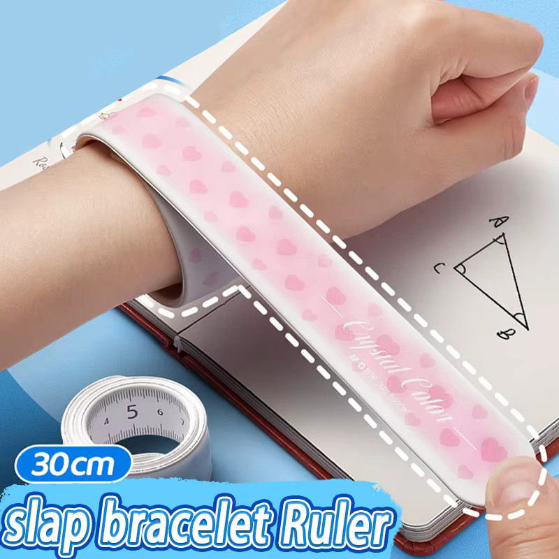 M&G Silikon-Slap-Lineal 30 cm als lustiges Slap-Armband für den Schulbedarf - Bild 2