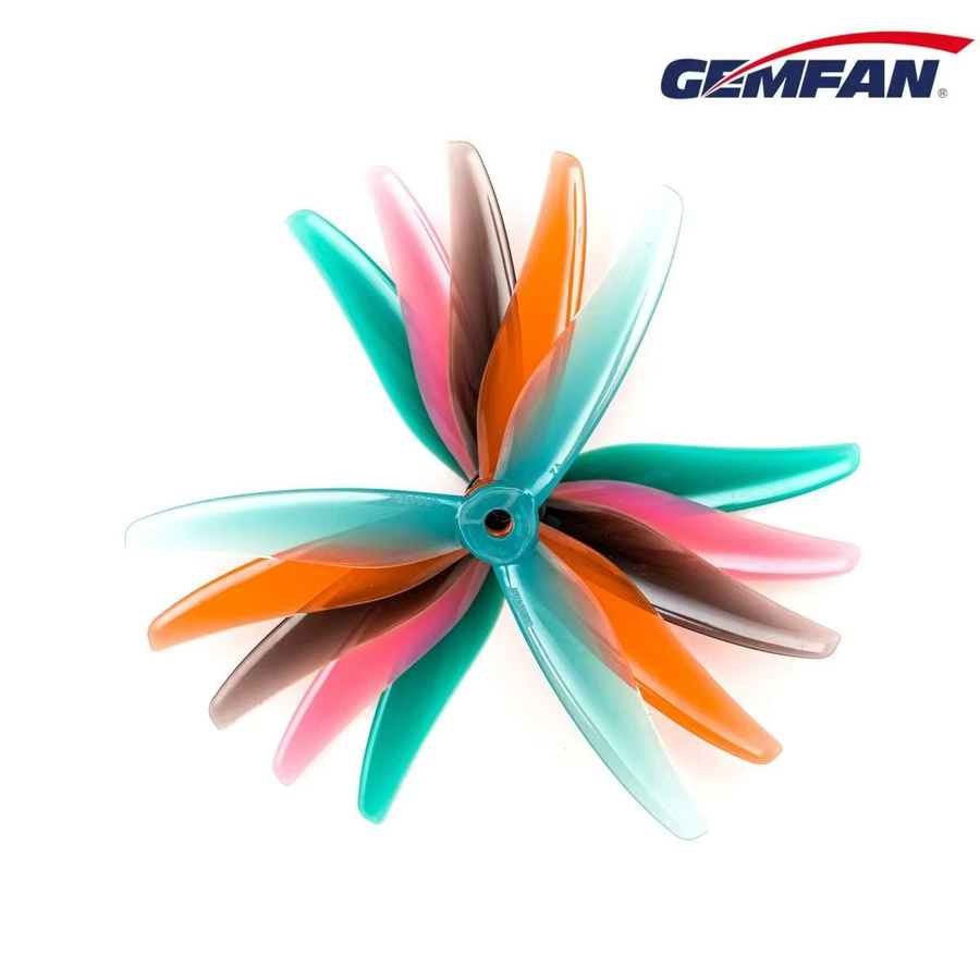 Gemfan 51466 V2 5 Zoll 3-Blatt Propeller, 4-teiliges Set, Bunt / Mehrfarbig - Bild 1