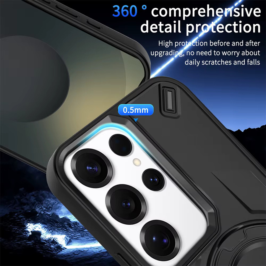 Magnetischer Ständer für Samsung Galaxy S26 S25 S24 S23 FE Ultra Plus A56 A55 A54 A16 A15 in Schwarz für MagSafe Hüllen - Bild 4