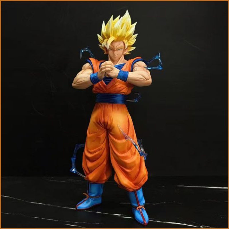 Bandai Dragon Ball Z Son Goku Super Saiyajin Figur, Farbe Orange, Höhe: 30 cm - Bild 1