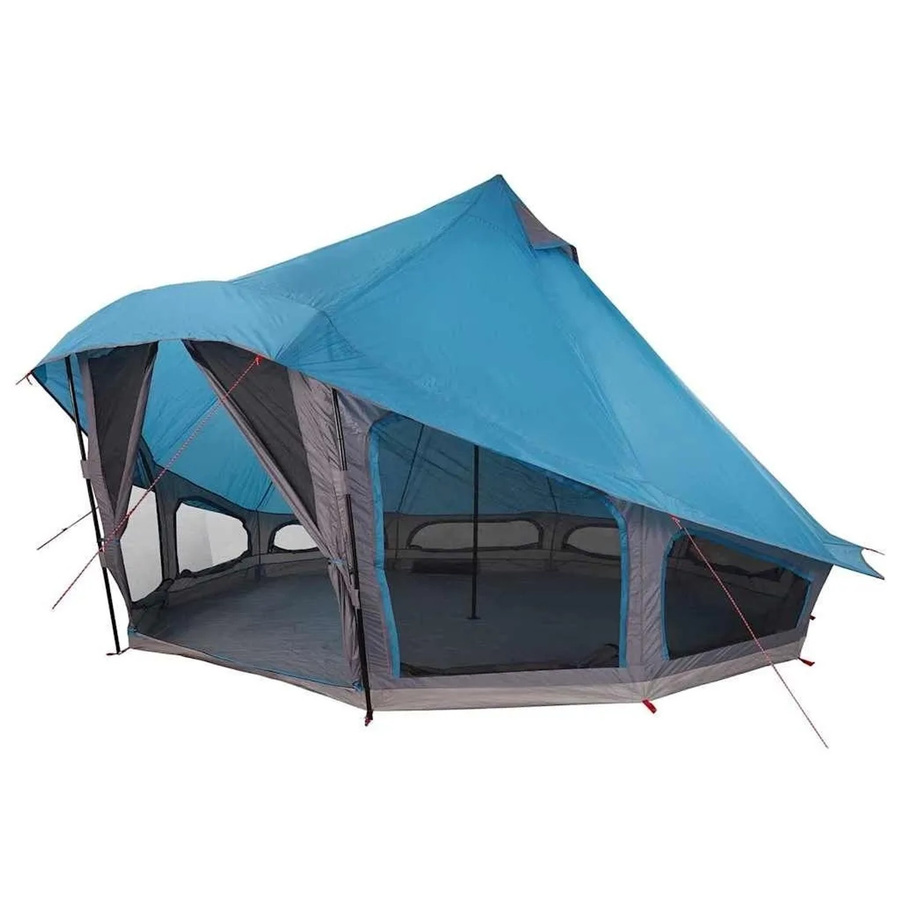 vidaXL Familien-Tipi-Zelt in Blau und Grau, B/T/H: 508 x 470 x 300 cm - Bild 2