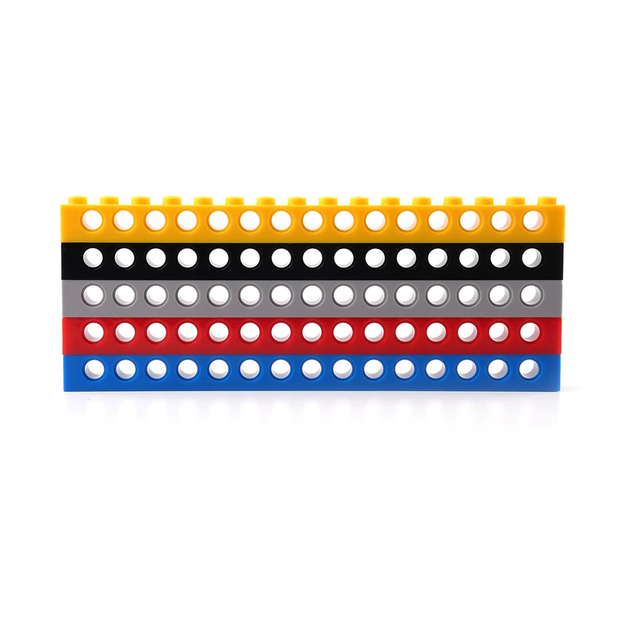 wishiot MOC 3703 Technik-Bausteine 1x16 Balken, Zubehör, 30-teiliges Set - Bild 2