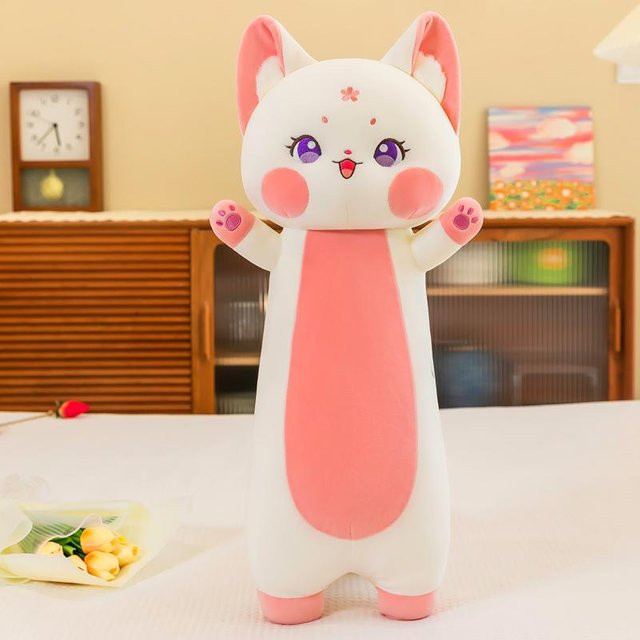 Kawaii Katze Märchen Roter Fuchs Plüschtier, Stofftier, Rot, Rosa / Pink, ab 14 Jahren - Bild 1