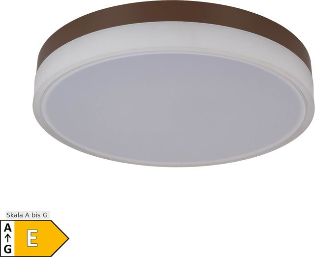 Näve LED CCT Deckenleuchte LOLA rund in Weiß/Braun Durchmesser: 50 cm - Bild 1