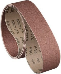 metallkraft Schleifband Universal Korn 180, 5 Stück, B: 7,5 cm, L: 76,2 cm - Bild 1