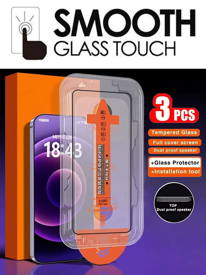 3er-Pack Gehärtetes Glas Displayschutzfolie mit Oleophobe Beschichtung für Xiaomi 17 Pro Max, 15T, 14T, 13 und 12T Pro, Transparent - Bild 7