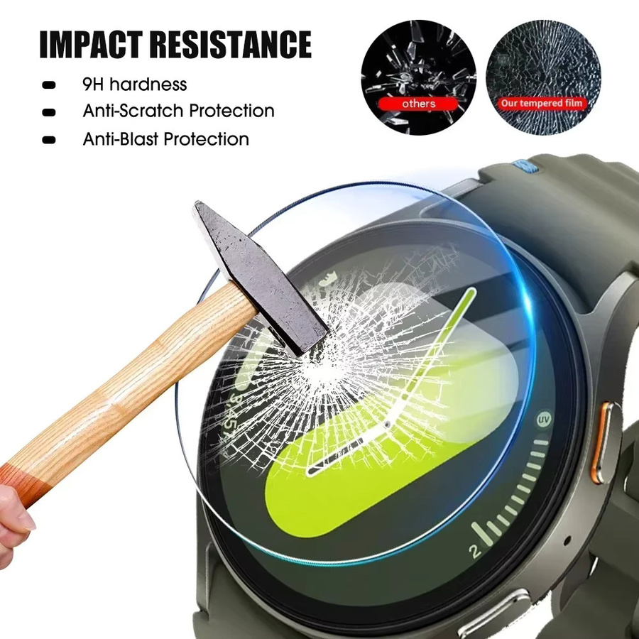 Samsung Displayschutzfolie aus gehärtetem Glas, Galaxy Watch 7, 40 mm, 44 mm, Watch7Ultra 47 mm - Bild 3
