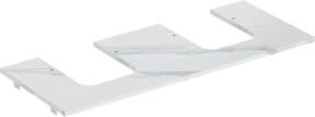Geberit Waschtisch-Platte One aus Naturstein in Weiß/Marmor, B/T/H: 120 x 47 x 2 cm - Bild 1