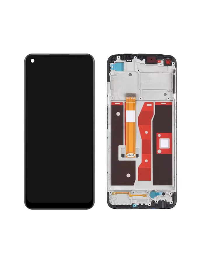 Oppo A55 4G CPH2325 und Oppo A55 5G PEMM00 LCD-Touchscreen-Display-Baugruppe mit Rahmen in Schwarz, 6,51 Zoll - Bild 3
