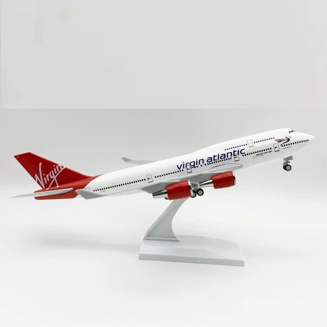 Display Boutique Virgin Atlantic Airlines B747 Flugzeug Modell, 1/250 Skala, Harz, Metall - Bild 1