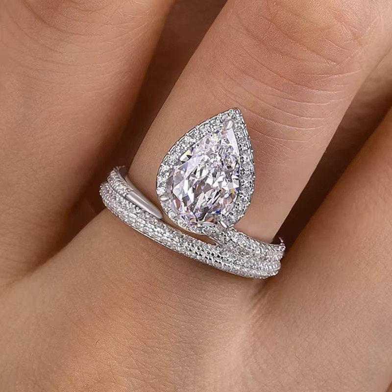 Huitan Corona Design Ring, Silber, Zirkonia, Damen - Bild 2