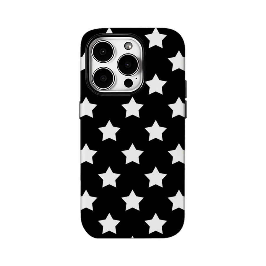 Potdemiel Handyhülle Midnight Starfield für iPhone 17 16 15 14 13 Pro Max Plus mit doppelschichtiger Rückseite in Schwarz - Bild 7