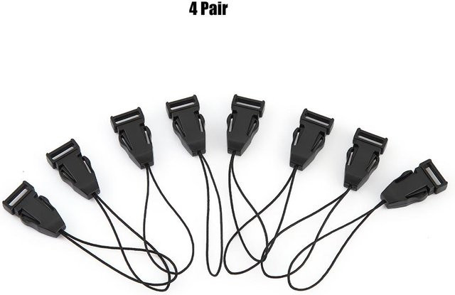 DIYelecs 4 Paar Schnellverschluss-Schnallen-Set für Kamera-Schultergurte und Nackengurte in Weiß - Bild 1