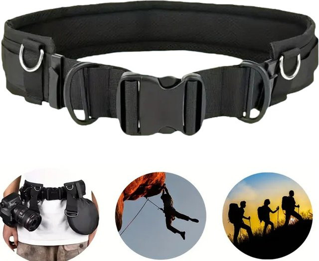 MovingMic DSLR-Kamera-Hüftgurt in Schwarz, multifunktionales Outdoor-Fotografie-Zubehör für SLR/DSLR, Stative, Taschenlampen und Wasserflaschen - Bild 1