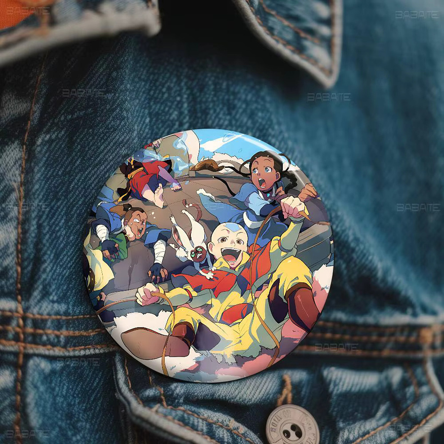 Potdemiel Button Pin A-Avatar The Last Airbender, Unisex - Bild 4