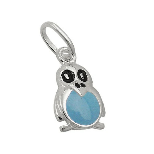 SIGO Anhänger Pinguin, 925 Silber, blau, Unisex - Bild 1