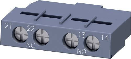 Siemens Indus.Sector Hilfsschalter 1S+1Ö, Baugröße S00/S0, Schwarz/Grau, 3RV2901-1E - Bild 1