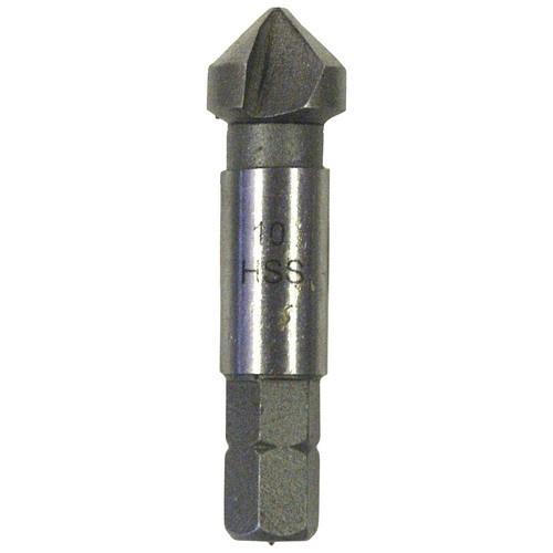Connex Senkbohrer aus Edelstahl mit 1/4-Zoll Sechskant Aufnahme, Durchmesser: 10 mm, grau - Bild 2