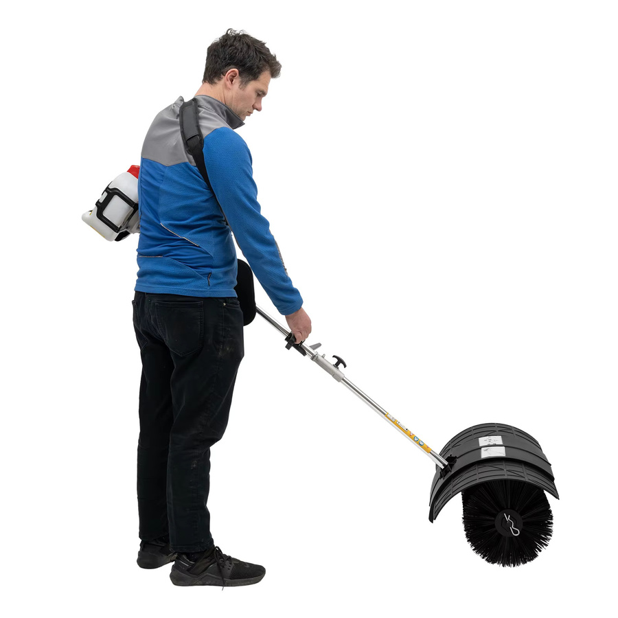 Gasbetriebene Handkehrmaschine mit 2,3 PS und 52 CC für Einfahrten, Rasen und Kunstrasen - Bild 3