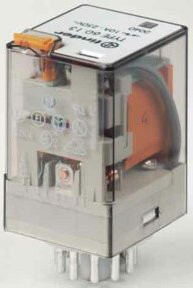 Finder Industrie-Steckrelais 3Wf.Fas. 90.73/112 60.13.9.024.0070 transparent - Bild 1