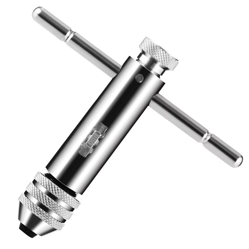 NIUXIANG Einstellbarer T-Griff Ratsche Gewindebohrer Halter in Silber für M3-8 und M5-12 - Bild 6
