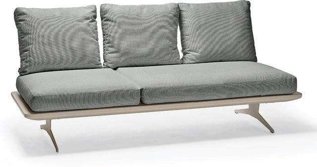 Stern Lounge Enya Aluminium Rückenteile mit Kordel und Kissenset in Greige und Granitgrau - Bild 1