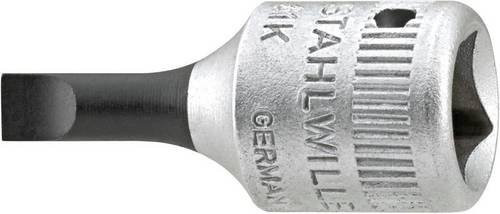 Stahlwille Schraubendrehereinsatz 1/4 Zoll 6,3 mm 1,2x8 mm aus Edelstahl in Silber - Bild 1